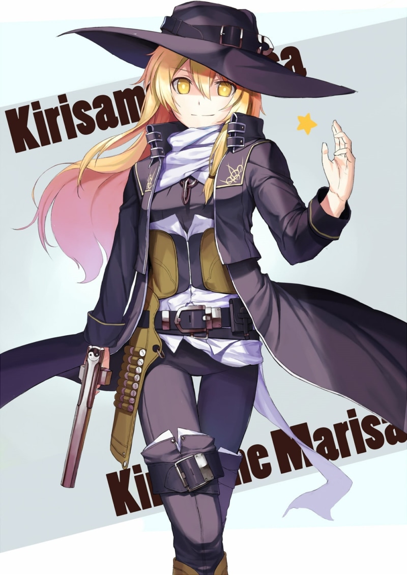 arms raised, body part, kirisam, emotion, human arm, human body part, anime, Kirisame Marisa, anime girls, helmet, one person, human limb, occupation, marisa