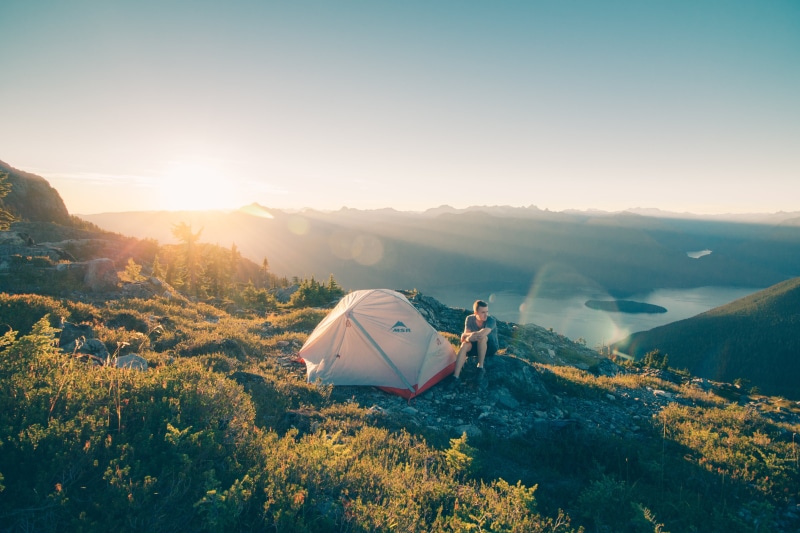 tranquility, summit, hiking, valley, trip, travel, sun, sunset, adventure, scenics - nature, highland, near, outdoors, view, person, freedom, 4K, nature
