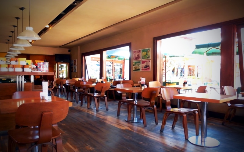 photography, relaxing, cafes, wood, warm colors, 2K, modern