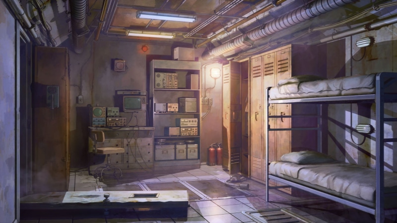 furniture, vents, illuminated, Everlasting Summer, lockers, architecture, door, beds, flooring, tiles, indoors, business, bunk, empty, built structure