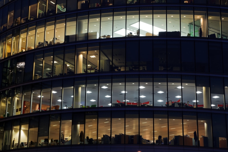 outdoors, travel destinations, office building exterior, work, no people, wall, view, glass, low angle view, building exterior, gray, night, city, concrete