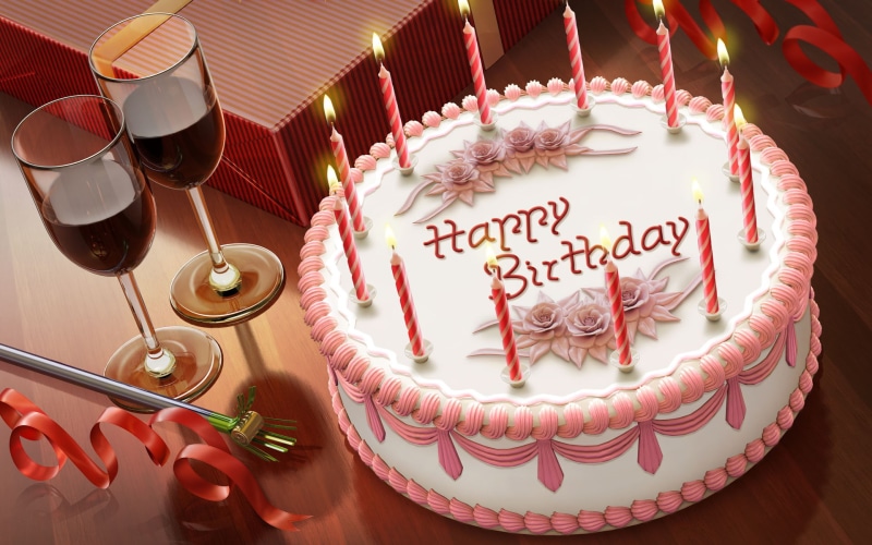 happy, 1080P, cake, birthday