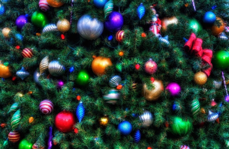 tree, christmas tree, 720P, ornaments, holiday, garland, christmas
