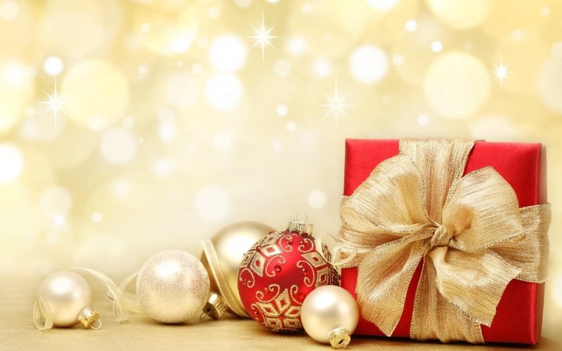 720P, balls, holiday, box, christmas, gift