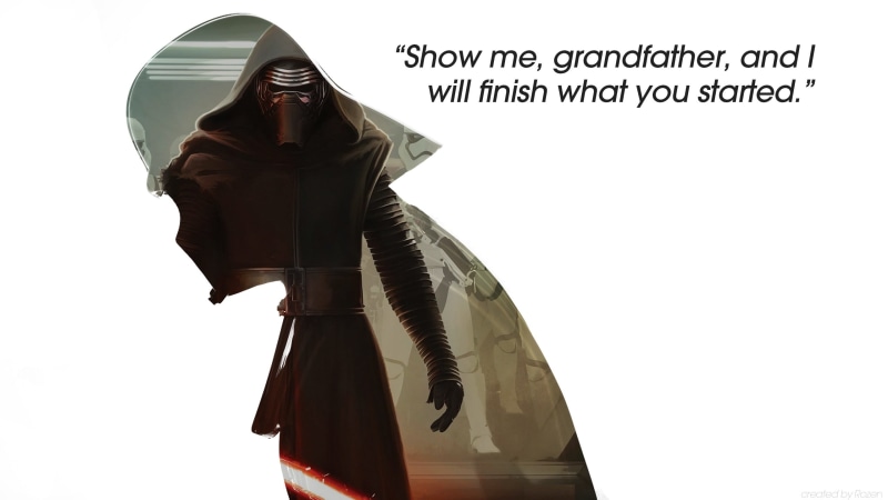 white background, holding, Star Wars, wars, 2K, waist up, clothing, clear sky, ren, fashion, people, standing, text, human representation, western script