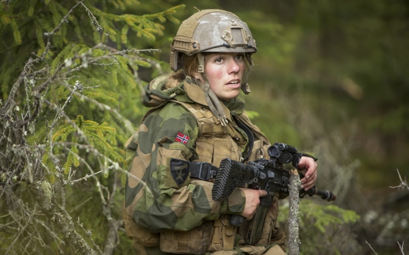 uniform, Artillery Battalion, HK 416, army helmet, camouflage clothing, army, weapon, Woodland Camouflage, government, headwear, blonde, helmet, clothing
