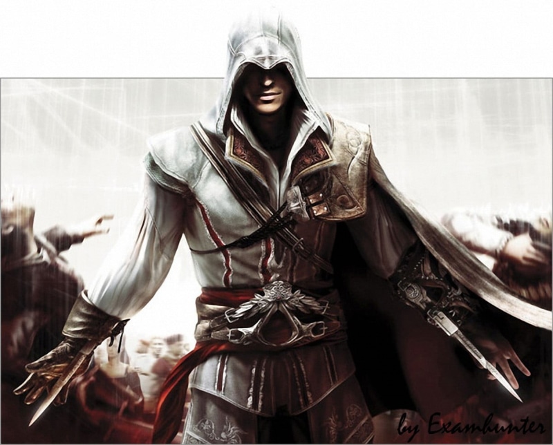 s, clothing, history, lifestyles, traditional clothing, front view, 480P, young adult, smiling, Assassins Creed, leather, women, standing, assassin, adult
