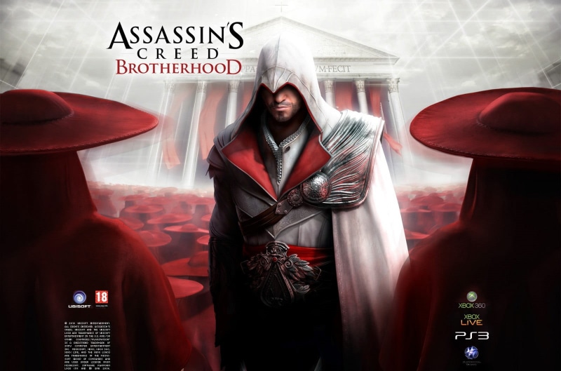 720P, standing, lifestyles, communication, happiness, young adult, Ezio Auditore da Firenze, waist up, smiling, real people, text, emotion, portrait, video games