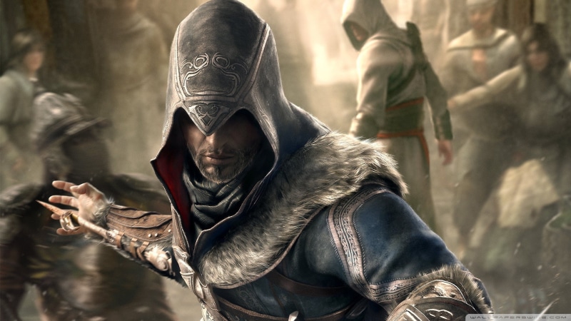 portrait, young adult, focus on foreground, Assassins Creed: Brotherhood, hood, real people, Ezio Auditore da Firenze, hood - clothing, lifestyles, front view
