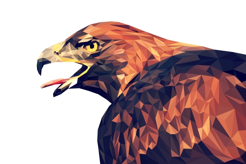 1080P, Polygon, Abstract, Digital Art, Bird, Low Poly, Facets