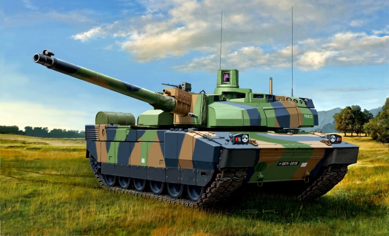 day, art, power, anti-aircraft, MBT, artist, conflict, ceramic, combined, fighting, gun, machinery, 62 mm, cannon-proof, caliber, Leclerc, green, cannon