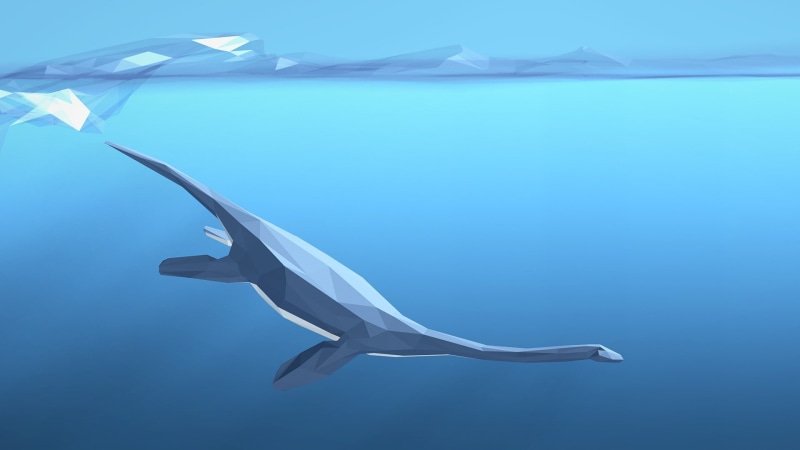 Digital Art, Animal, Dinosaur, Minimalist, 1080P, Polygon