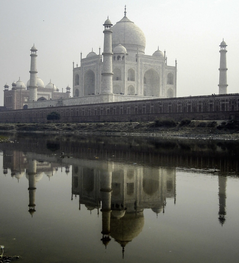 water, travel destinations, Northern Bank, mughal Empire, 720P, dome, outdoors, place of worship, spirituality, building, uttar Pradesh, tomb, river Yamuna