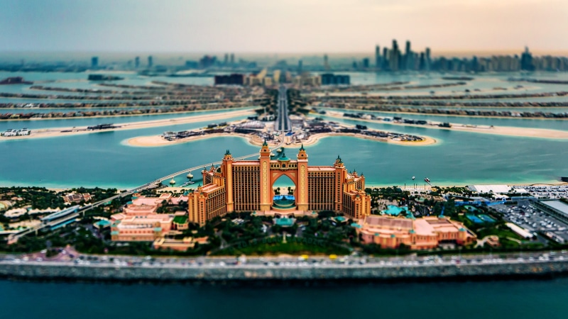 1080P, Atlantis The Palm, Palm Jumeirah, Dubai, horizon, beach