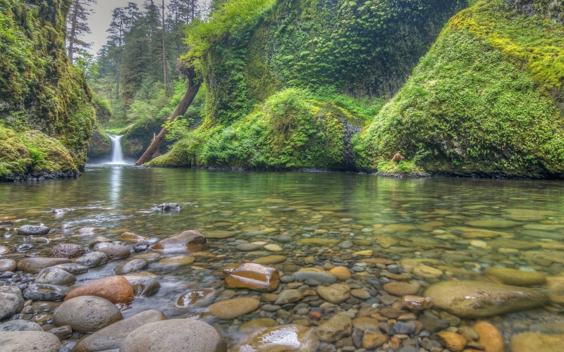 usa, falls, columbia, waterfalls, images, desktop, punchbowl, 1080P, hd, stones, gorge, k, river, mobile, rivers