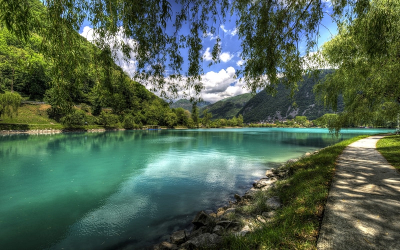 computer, summer, slovenia, weather, tablet, river, hd, landscape, photography, 2K,