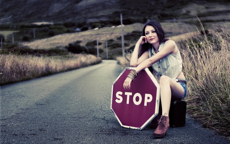 1920x1200, hitchhike, girl, cute girl, sexy girl, girls, Woman, 1080P