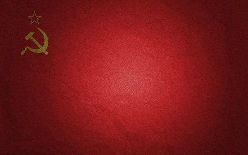 1080P, flag, red, the flag of the USSR, USSR, the hammer and sickle