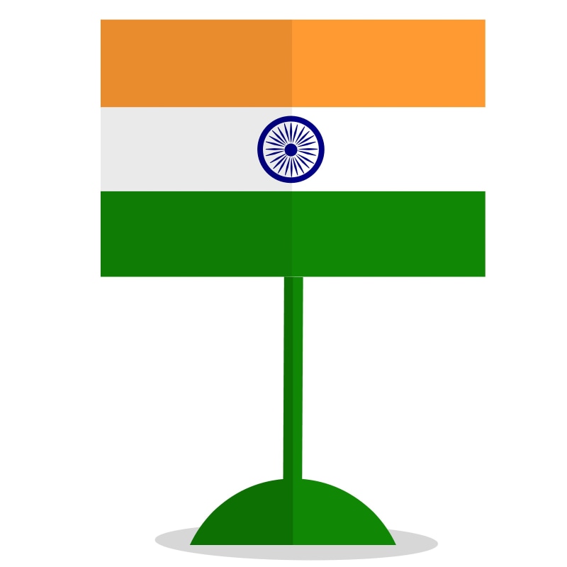 no people, country, direction, navy, tricolour, single object, india, copy space, studio shot, arrow symbol, guidance, road warning sign, banner, spokes