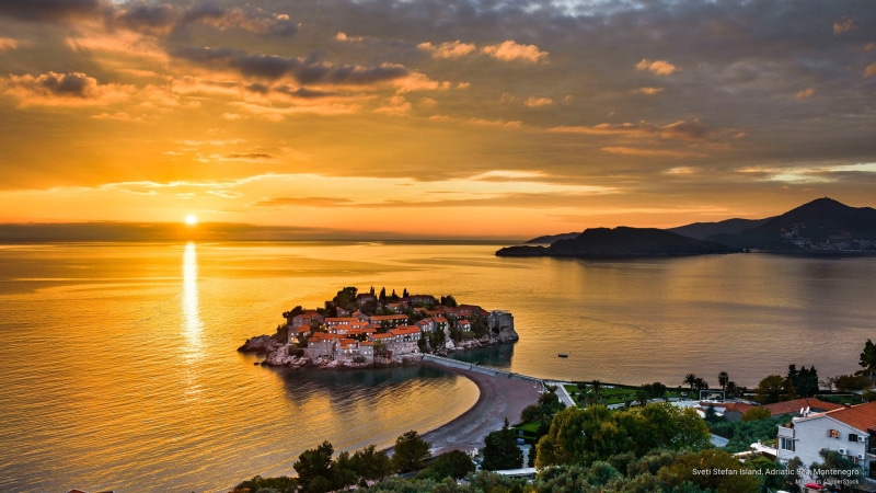 island, 2K, sveti, Islands, sea, adriatic, montenegro, stefan