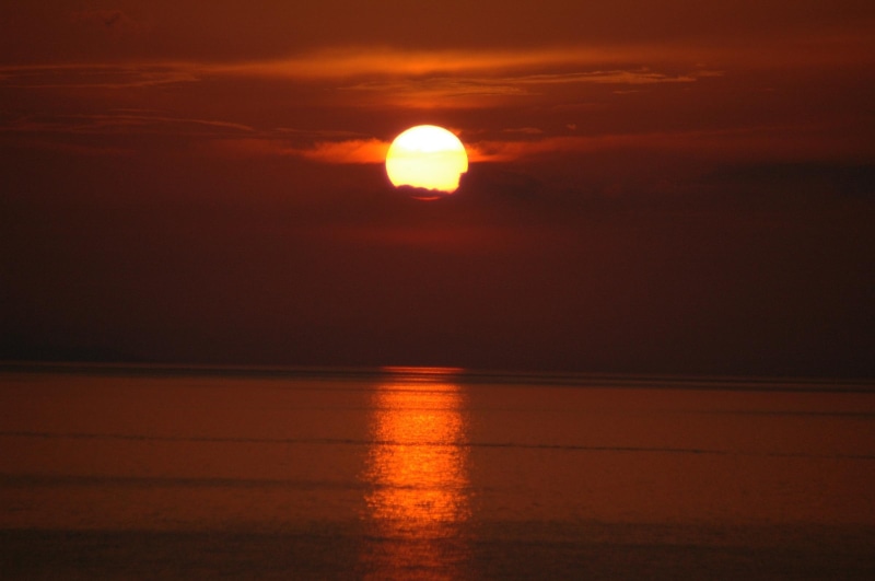 romantic, sea, moon, eastern, croatia, 3d and ab, adriatic, sunrise, europe, balkans, sunset, 1080P, beautiful