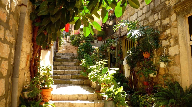 street, croatia, 4K, dubrovnik, stone-steps