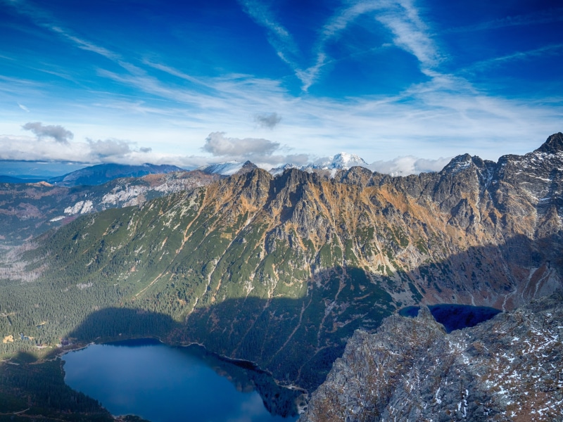 shades, lakes, no people, clouds, environment, 4K, landscape, poland, tranquil scene, mountain range, scenics - nature, rock, tranquility, rocks, mountain