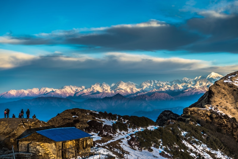 mountain Range, mount, kalinchowk, sky, winter, beauty In Nature, top, european Alps, travel, people, standing, cloud - Sky, 5K, Nepal, adventure, scenery