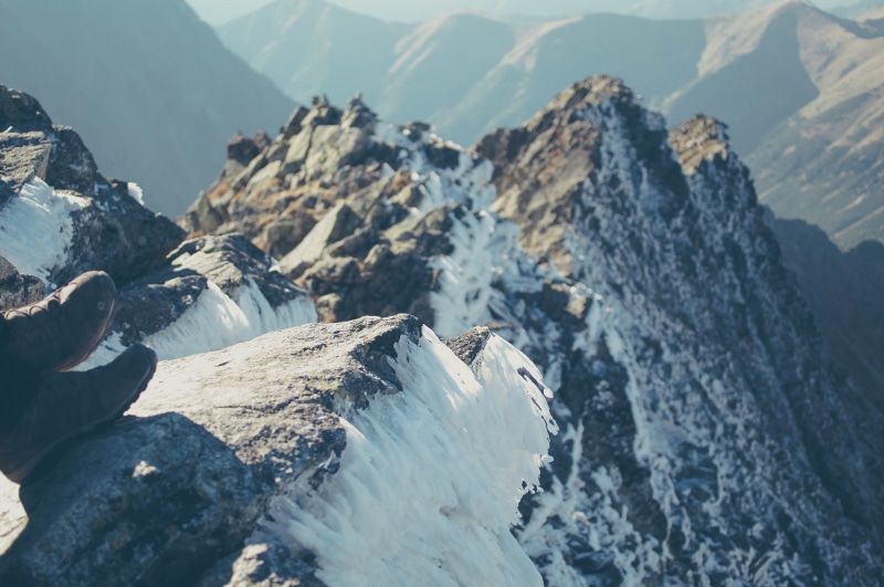 mountain, mountain peak, 4K, climb, snow, winter, nature, snowcapped mountain, day, environment, hiking, wysokie tatry, no people, mountain range, idyllic