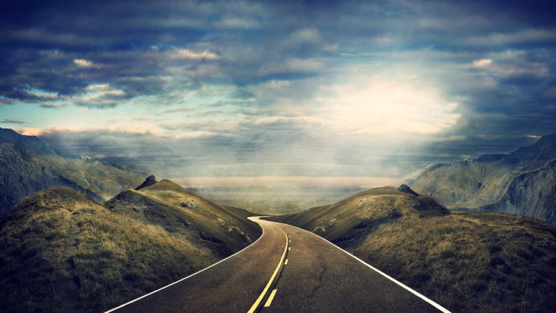 photography, nature, sign, symbol, transportation, sky, pathway, tranquility, road, outdoors, dividing line, the way forward, cloud - sky, diminishing perspective