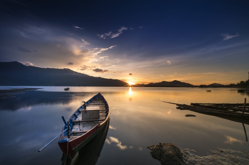 lake, cloud - sky, outdoors, beauty in nature, shore, mode of transportation, sky, nautical vessel, transportation, nature, scenics - nature, water, calm