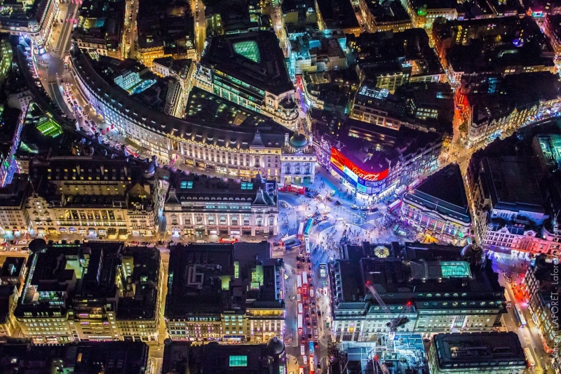 cityscape, no people, areal, illuminated, residential district, building, office building exterior, city life, night, London, high angle view, skyscraper