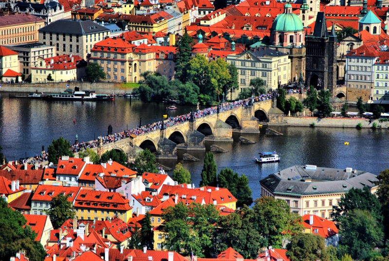 lesser, historic, river, concrete, urban, building exterior, high angle view, houses, sculpture, tourism, medieval, heritage, tree, nautical vessel, nature