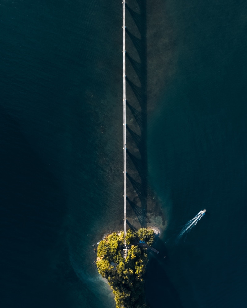 shoreline, aerial view, tree, scenery, puente de cayo samana, blossom, on the move, high angle view, water, nature, plant, photography, vehicle, body, areal