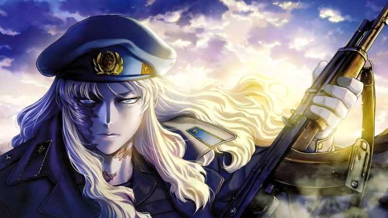 metal, art and craft, Balalaika (Black Lagoon), spirituality, Anime, sky, craft, creativity, 1080P, sculpture, the past, representation, statue, religion