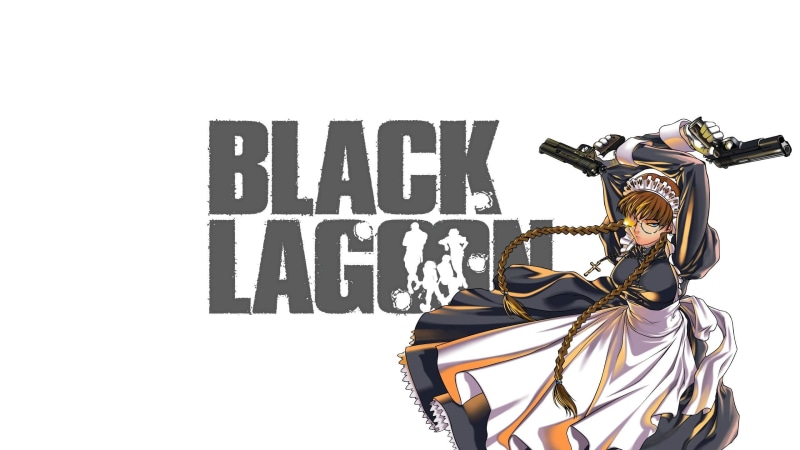 Roberta, clear sky, creativity, indoors, capital letter, close-up, western script, copy space, anime girls, Black Lagoon, no people, text, studio shot