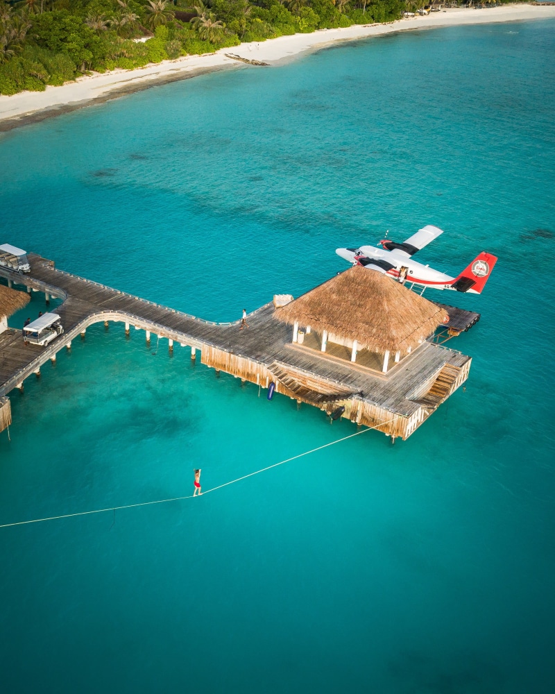 nature, wooden, blue, day, sea, turquoise colored, no people, scenics - nature, mode of transportation, aerial view, maldives, water, high angle view, outdoors