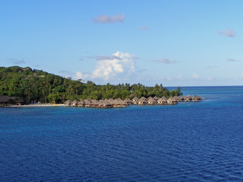 tranquility, beauty in nature, island, French, travel Locations, coastline, water, bora bora, brown, polynesia, summer, body, non-urban scene, tranquil scene