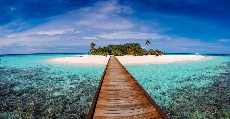 land, lagoon, turquoise colored, tranquility, resort, island, white, outdoors, brown, scenics - nature, idyllic, sea, cloud - sky, travel destinations