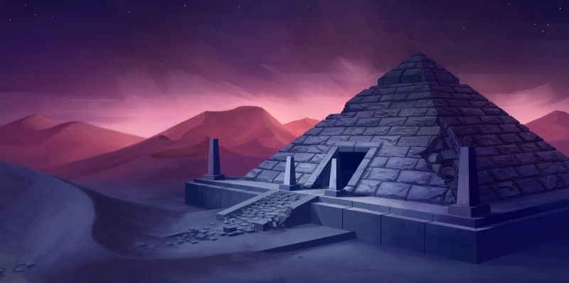history, purple, sky, environment, cold temperature, gray, snow, 1080P, architecture, no people, travel, art, pyramid, beauty in nature, outdoors