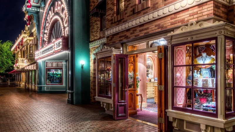 1080P, night, chic store, history, travel destinations, disneyland, bar - drink establishment, anaheim, illuminated, united states, store, lighting equipment