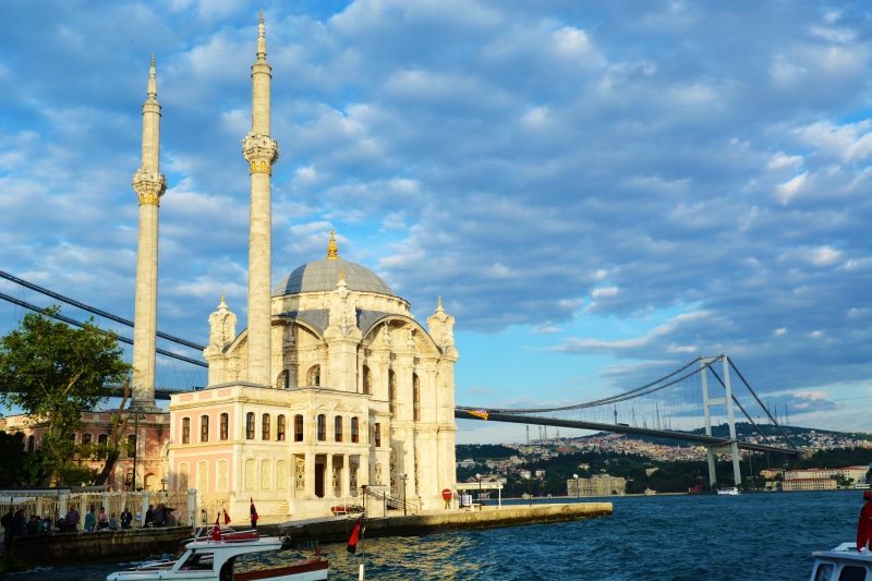 la, st, river, istanbul, salute, maria, architecture, nautical vessel, outdoors, tourism, ortaköy mosque, 5K, built structure, water, de, sky, bridge - man made structure