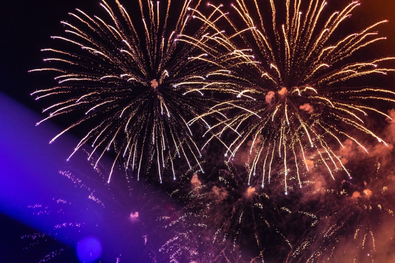 Black Night, firework - Man Made Object, firework Display, 4K, new year, fourth of July, fire - Natural Phenomenon, festival, year, no people, illuminated