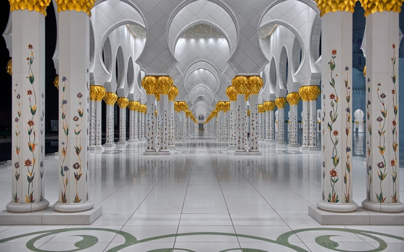 columns, dhabi, sheikh, 1080P, grand, white, marble, decoration, backgrounds, floral, desktop, united, zayed, arab, abu, mosque, emirates