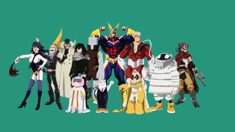 Toshinori Yagi, 4K, Anime, Sekijiro Kan, Chiyo Shuzenji, Ectoplasm (Boku No Hero Academia), Sorahiko (My Hero Academia), Cementoss (Boku No Hero Academia)