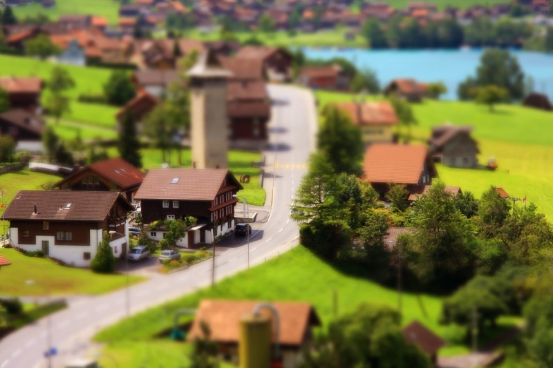 water, village, houses, residential district, architecture, building, scenics, plant, trees, storey, agriculture, residential Building, built structure