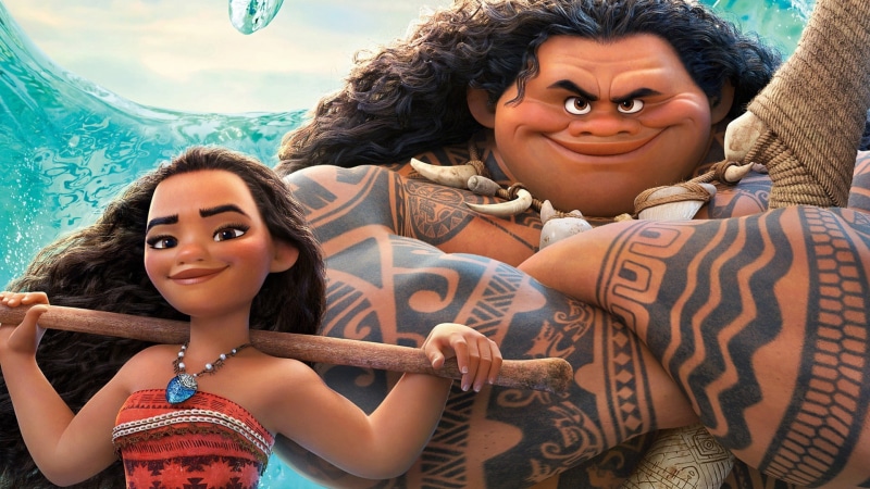 official, animated film, hd, hero, Dwayne Johnson, hawk, bone, demigod, whalebone, skirt, god, adventure, rowing, harpoons, family, film, cinema, eagle
