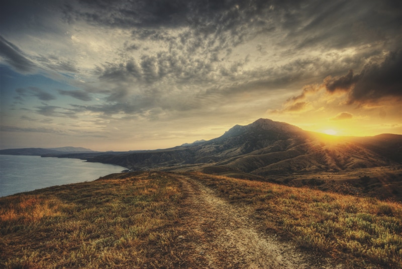 near, nature, ocean, sunrise - Dawn, Grand Illusion, 4K, scenics, photograph, hdr, landscapes, cloud - Sky, sunset, sun, grass, sunlight, summer, sky
