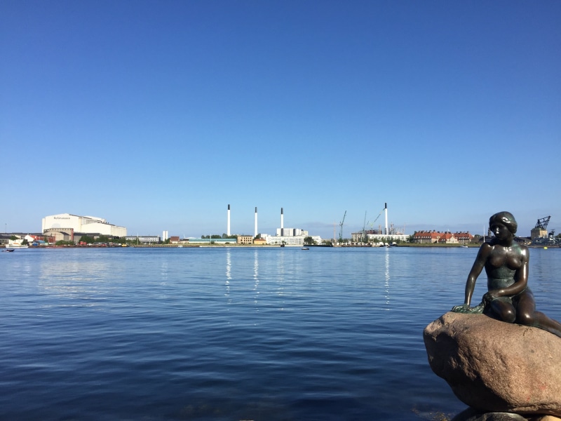architecture, 2K, little mermaid, travel, water, sea, nautical vessel, nature, copy space, statue, sky, people, mode of transportation, the little mermaid