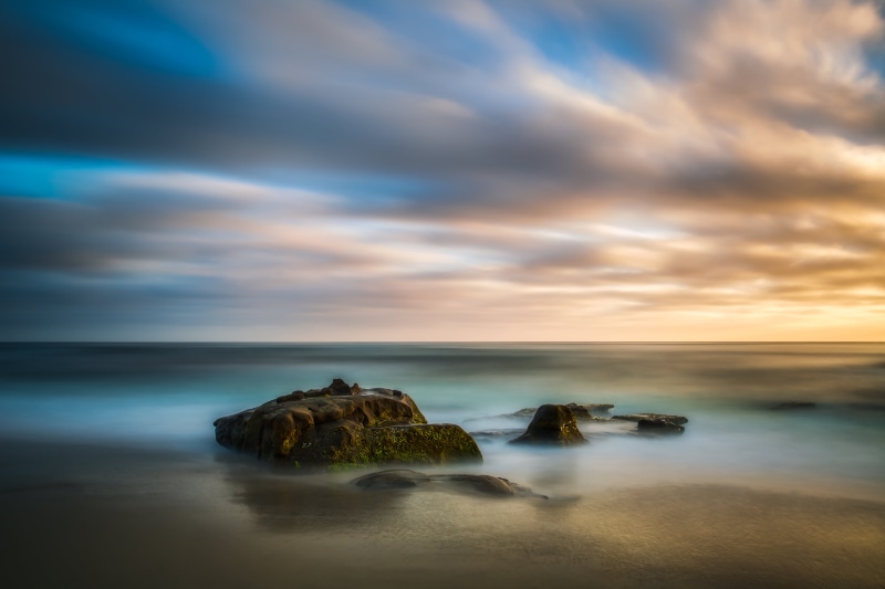 mark 3, ND Filter, islet, dusk, outdoors, water, sky, landscape, La Jolla, windansea, Ocean, Coastal, San Diego, nature, Color, sunrise - Dawn, Long Exposure